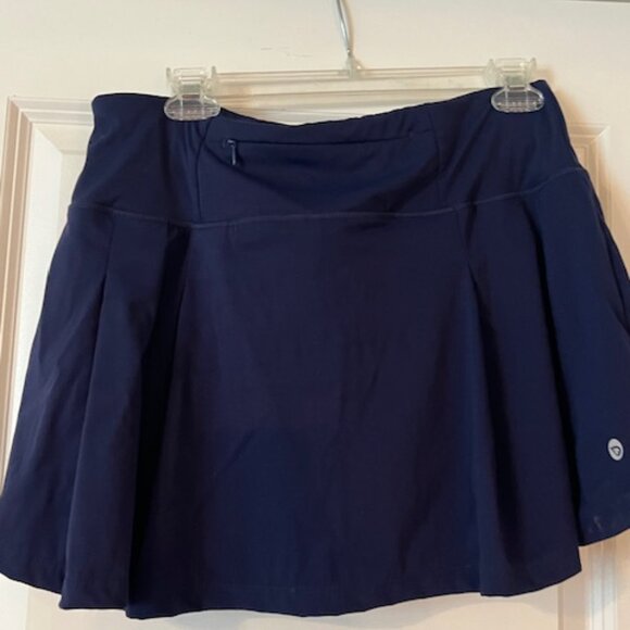 Navy BA Leaf Tennis Skirt - Picture 2 of 4